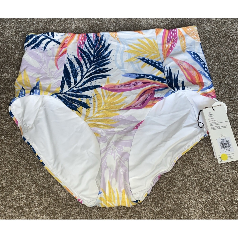 Calia Carrie Underwood Power Sculpt‎ Bikini Bottom Swim High Rise High Palms XL